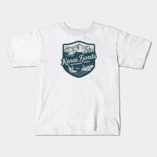 Kenai Fjords National Park Vintage Kids T-Shirt